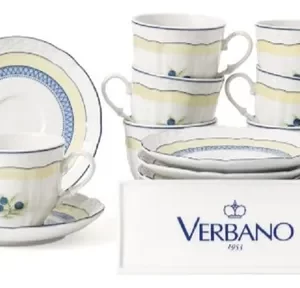 6 Tazas Café Con Plato Vanna Adriatico Verbano