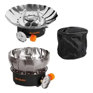 Anafe Portátil Con Protección De Viento Kushiro + Cartucho