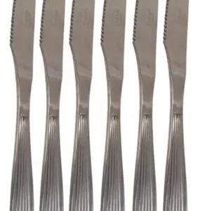 Set 12 Cuchillos Mesa Asado Acero Nicols Corintia