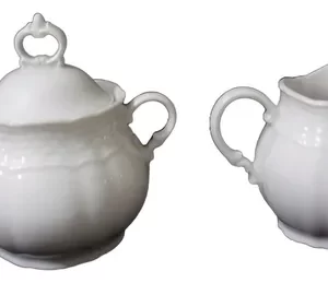 Lechera Y Azucarera Vanna Blanco Porcelanas Verbano