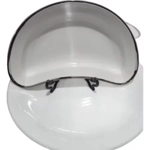 Ensaladera Individual Maria Filete Ancho Plata Verbano