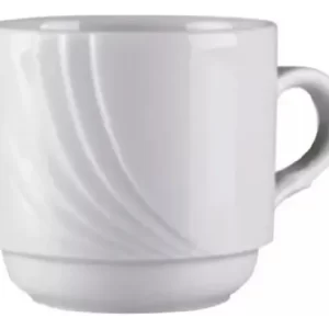 12 Tazas De Cafe Con Plato Marzia Blanco Verbano