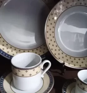 6 Platos Playo + 6 Hondos + 6 Postre Maria Vendome Verbano