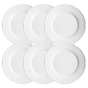 6 Platos Pan Porcelana Verbano Línea Provenza