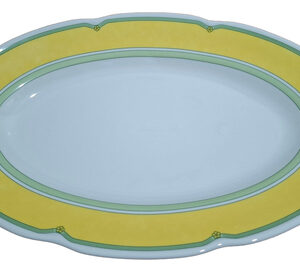 Fuente Oval 34 cm Porcelana Verbano Provenza Lemon
