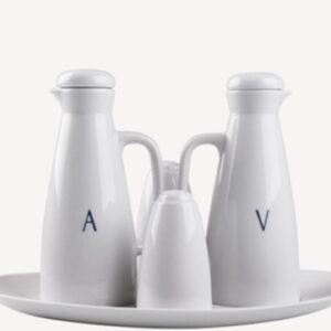 Juego 5 Piezas de Aderezos Porcelana Verbano Tavola