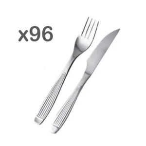 Set 96 Cubiertos Corintia Nicols 48 Cuchillos y 48 Tenedores