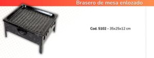 BRASERO DE MESA ENLOZADO