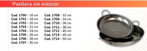 PAELLERA SIN ENLOZAR