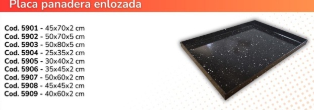 PLACA PANADERA ENLOZADA