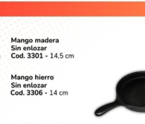 PROVOLETERA CON MANGO DE MADERA Y MANGO DE HIERRO